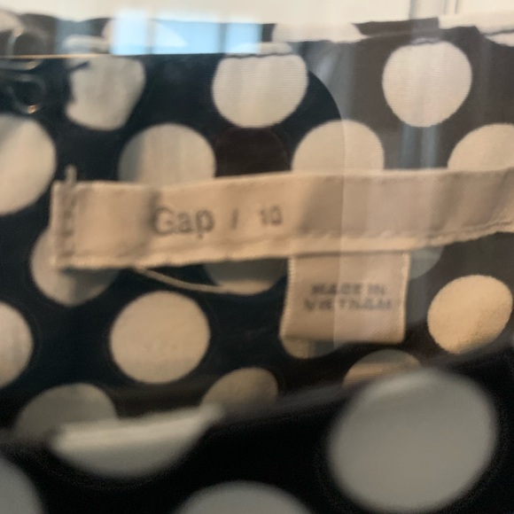 Navy and white polka dot Gap dress size 10 - Picture 4 of 6